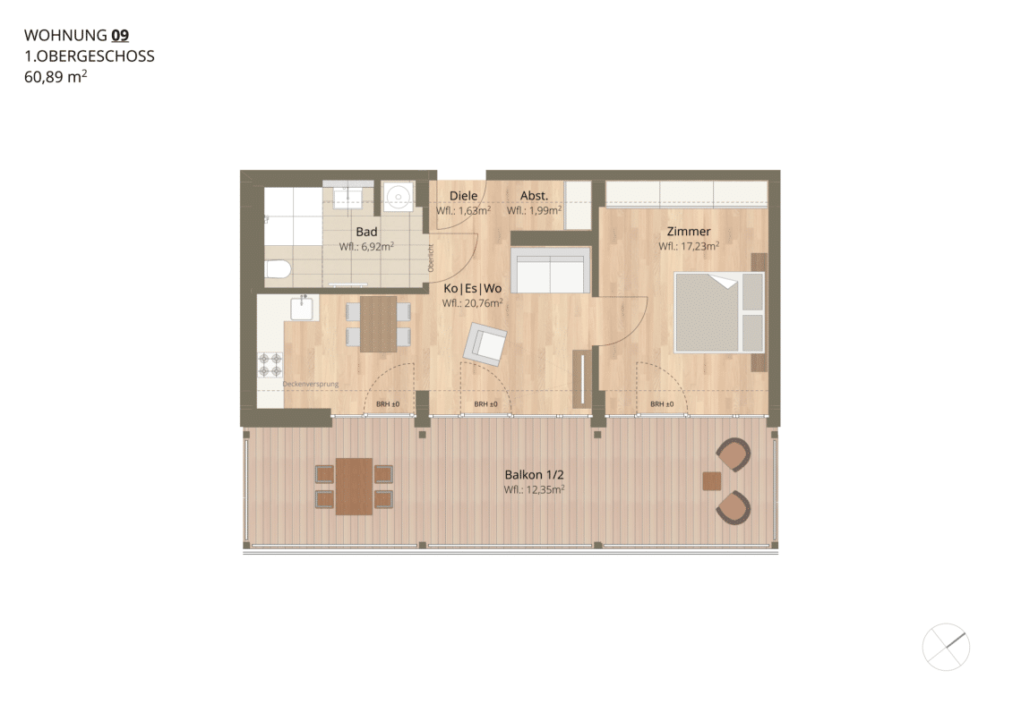 Am Schwanenwinkel - Grundriss Wohnung 9