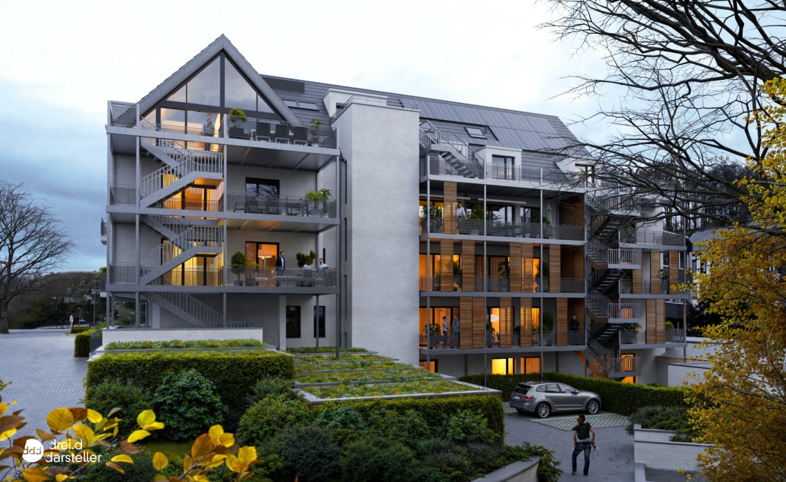 Am Schwanenwinkel - Architektur - Rückansicht