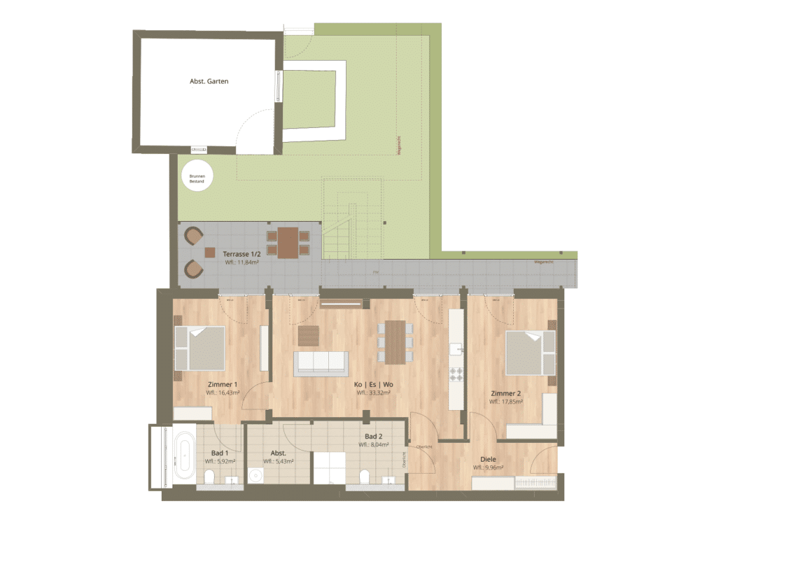 Schwanenwinkel Grundriss WE 1