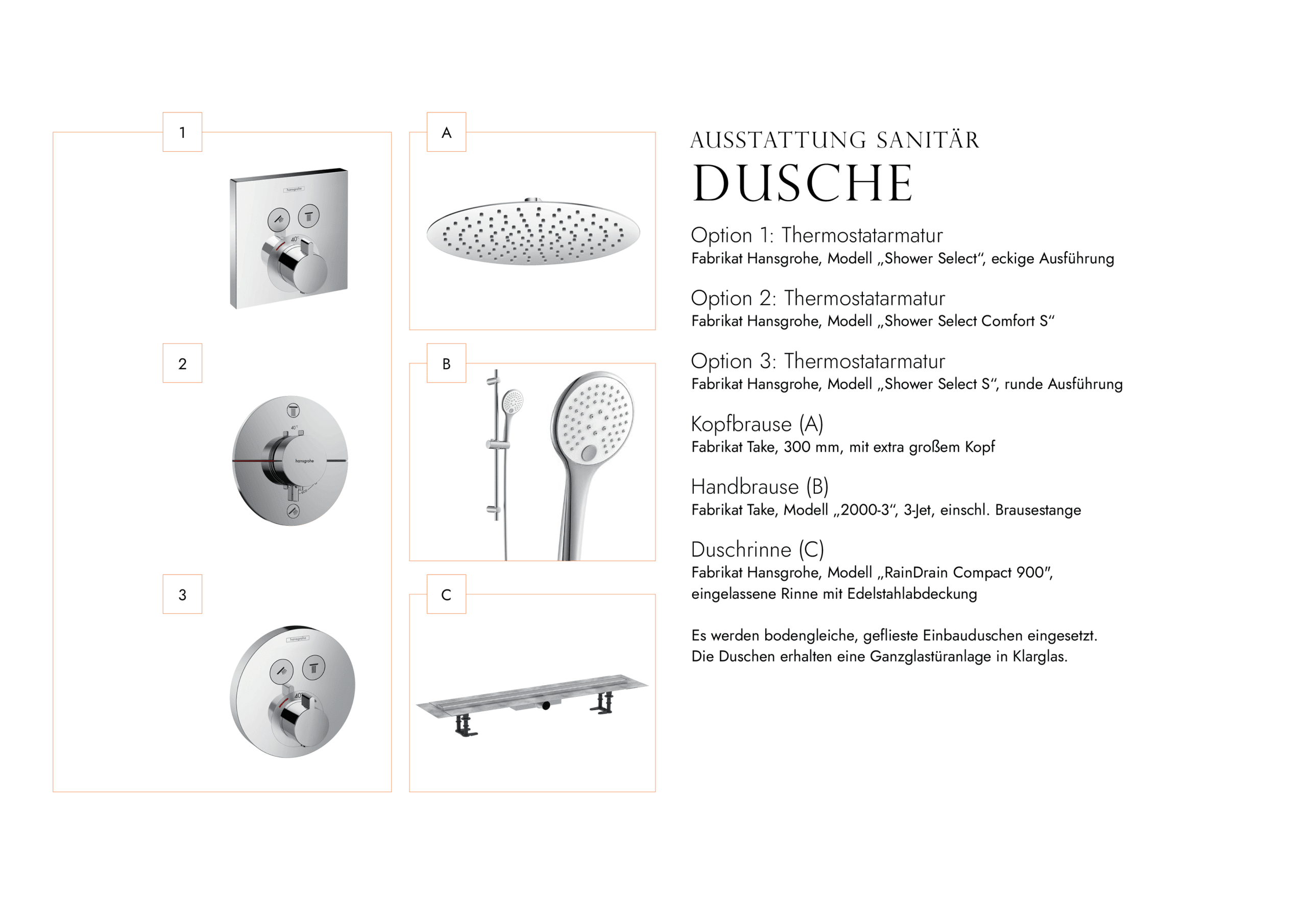 Ausstattung Sanitär: Dusche