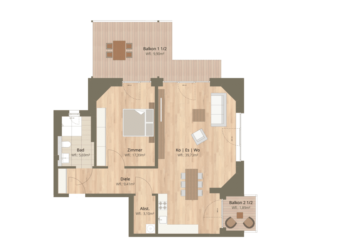 Schwanenwinkel Grundriss WE 11